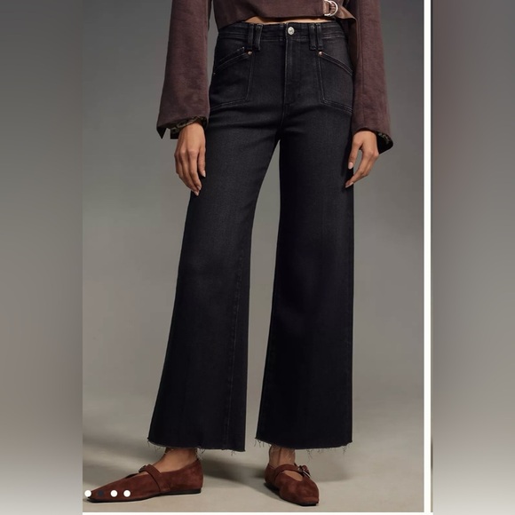 PAIGE Denim - PAIGE Anessa High-Rise Crop Wide-Leg Jeans NWT